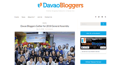 Desktop Screenshot of davaobloggers.net
