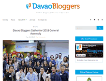 Tablet Screenshot of davaobloggers.net